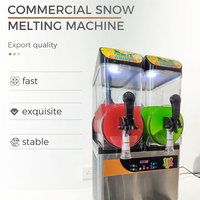 Machine à Granita Commerciale à Trois Réservoirs 12L*3, Machine à Slush Congelé pour Bar, Fête, Restaurant, Hôtel, Buffet, Machine à Slush à 3 Barils
