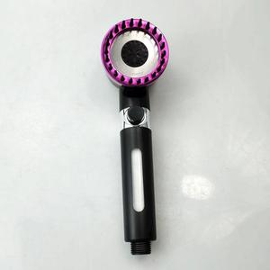 <span class=keywords><strong>Soffione</strong></span> doccia moderna a pioggia bianca per uso bagno con filtro ad alta pressione palmare viola con 3 funzioni - Product Image 4