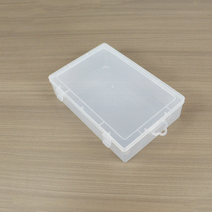 Transparent Rectangular PP Plastic Storage <b>Box</b> 25.9x17.3x6.2cm Covered For Electronics Fishing Gear Hardware Parts - Product Image 4