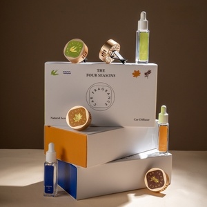 Boîte cadeau personnalisée haut de gamme de sortie d'air de <span class=keywords><strong>voiture</strong></span> extrait de plante de terre de diatomées parfum huile essentielle alliage de zinc aromathérapie <span class=keywords><strong>voiture</strong></span> - Product Image 3