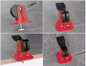 Système de nivellement de carreaux en plastique réutilisable, système T-Lock, étanche, durable, pour salle de bain, cuisine, sol, mur, clips de nivellement de carreaux - Product Image 6
