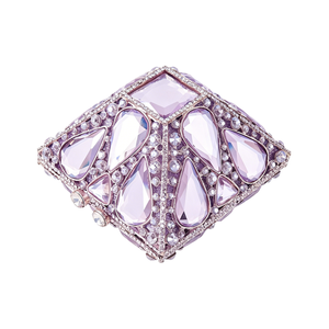 Women Luxury Diamond Box <b>Clutch</b> Purse Brightly Rhinestones Evening Bag Dazzling Crystals Handbag for <b>Wedding</b> Dates - Product Image 2