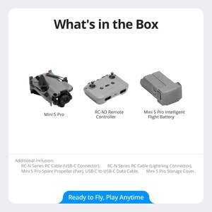 Mini 5 Pro <b>Drone</b> <b>4K</b> UHD Gray Aerial Imaging Travel Shooting Commercial <b>Drones</b> - Product Image 4