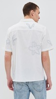 Chemises à boutons pour hommes, esthétique, impression graphique personnalisée, chemise à manches courtes à boutons, chemise décontractée surdimensionnée à fleurs pour l'été