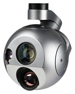 A40TR <strong>3</strong>- Gimbal 40x Zoom 35mm IR Thermal 3000m LRF UAV Payload 21 Years UAV R&amp;D &amp; Production Experience Aluminum Alloy - Product Image 2