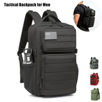 Mochila Táctica Personalizada Impermeable para Laptop Escolar, Bolsa de Gimnasio Oxford, Bolsa de Senderismo y Fitness Molle, Mochila Táctica de 45L