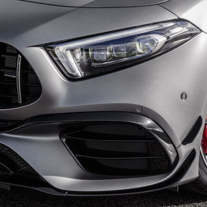 Kit de Carrocería para Parachoques Delantero para Mercedes-Benz Clase A W177 A180 A200 A220 A35 2019, Material PP Negro Brillante - Product Image 4