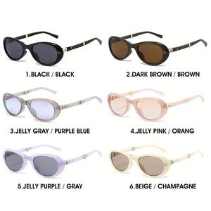 Gafas de Sol Plegables Retro 2025 con Logotipo Personalizado, con Remaches, Protección UV400, Ovaladas, para Hombre y Mujer - Product Image 6