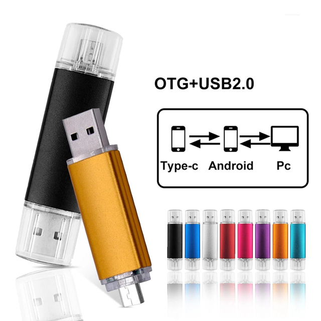 Otg Usb Flash Drive 3 in 1 64gb 32gb 16gb 8gb 4gb 2gb 1gb Pen Drive Smartphone Pendrive Otg 2.0 Usb Flash Drive