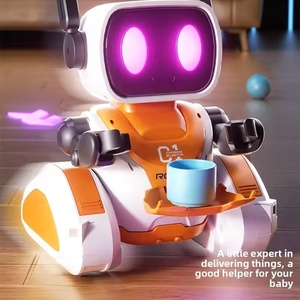 <span class=keywords><strong>Robot</strong></span> jouet télécommandé 2,4 G avec lumière de poursuite, <span class=keywords><strong>robot</strong></span> intelligent interactif à détection de lumière infrarouge, suivi et livraison avec effets sonores - Product Image 5
