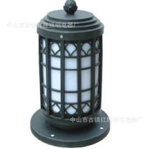 Redsheng Outdoor <b>Pillar</b> <b>Light</b> Iron Body Led E27 Semi Flush Mount Park Lighting - Product Image 3