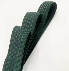 Bande de taille plate de pince de bande élastique de silicone extensible antidérapante pour des vêtements
