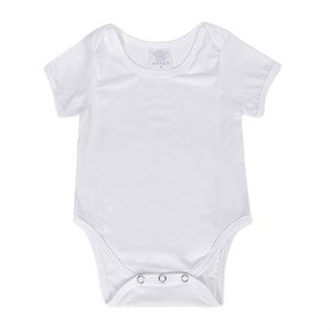 Body para Bebé Sublimable, Manga Corta, Personalizable con Logotipo, Blanco, Venta al Por Mayor - Product Image 1