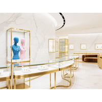 Vitrine en bois Comptoir d'affichage de bijoux de qualité supérieure Conception de vitrine de bijoux en bois