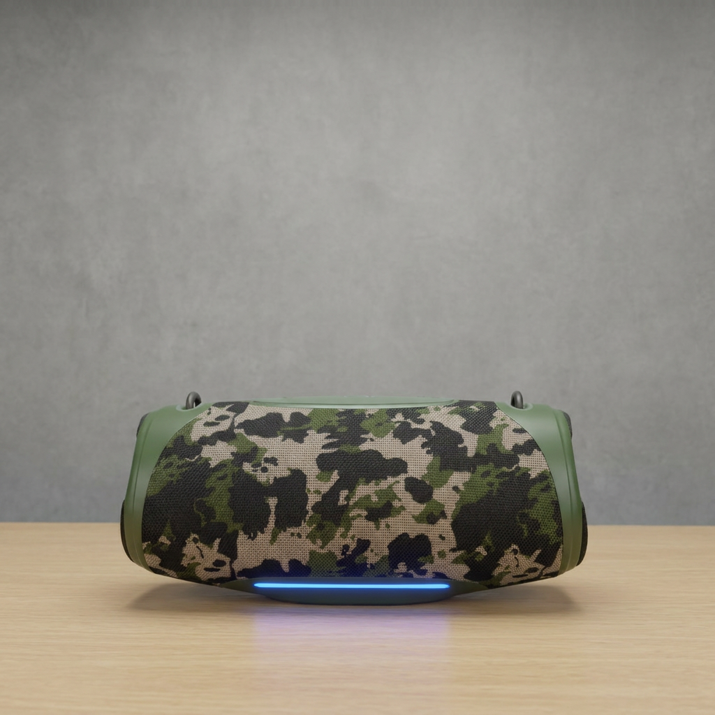 80W Bass Drivers Camouflage Bluetooth Speaker RGB Flashing Light Waterproof Outdoor Portable Speaker with Carry Strap IPX7 · image 2