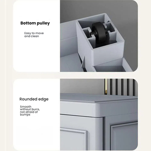 Armoire de rangement <span class=keywords><strong>en</strong></span> <span class=keywords><strong>plastique</strong></span> <span class=keywords><strong>à</strong></span> 3 niveaux pour vêtements d'enfants et bébés, avec tiroirs, design suspendu, pour chambre et salon - Product Image 3