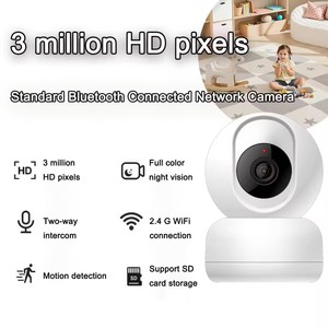 Caméra IP intelligente Tuya Smart 2K 3MP Wifi PTZ d'intérieur avec audio bidirectionnel et suivi automatique - Product Image 5