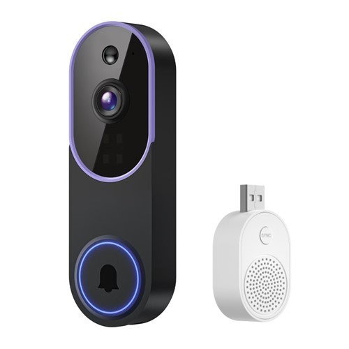 Wireless Wi-Fi Video Doorbell Camera with Two Way Audio, AI Motion Detection, Night Vision and Cloud Storage