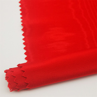 Offre Spéciale Tissu Bengaline 100% Polyester de Poids Moyen Matelassé Effet Soie Moiré Gaufré pour Robe de Cérémonie et Manteau de Costume pour Filles