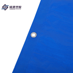 Shengde Blue PE Tarpaulin 100g Double Orchid <b>Waterproof</b> Sunshade Cover Industrial Agricultural Use - Product Image 2