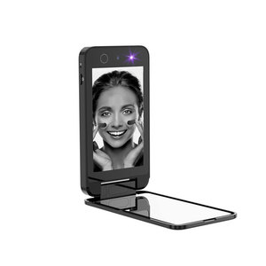 Smart UV Makeup <b>Mirror</b> Hand Held Camera <b>Mirror</b> Rechargeable LED Touch Display for Face and Hands Travel Use - Product Image 6