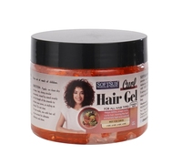 Gel capillaire tendance sans résidus, non gras, hydratant pour tous types de cheveux bouclés