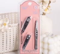 K-50311 Coupe-ongles en métal motif visage souriant, lot de 3 pièces, design portable, produits de beauté à un dollar, vente en gros, multi-usages, très demandé