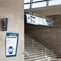 Panneaux de signalisation directionnelle personnalisés Carrey pour entreprises, panneaux autoportants, publicité personnalisée résistante aux intempéries, panneau de guidage extérieur en pylône