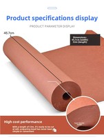 Papel de Carnicería Enrollado de Una Cara, Resistente al Aceite y a Altas Temperaturas, de Uso Industrial, 66g, Reciclable