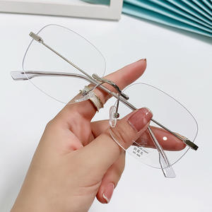 Nuevas <span class=keywords><strong>Gafas</strong></span> Anti Luz Azul, <span class=keywords><strong>Montura</strong></span> Moderna <span class=keywords><strong>Sin</strong></span> Marco - Product Image 2