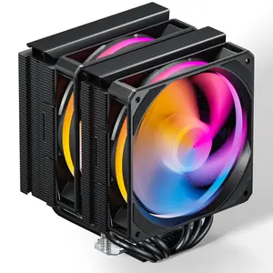 UpHere 120mm RGB 6 Heat Pipes CPU Cooler Fan Dual Fans 4PIN PC Cooling LGA 1700 AMD AM5 Cpu Air Cooler Cpu For Desktop Computer