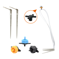 Set Irigasi Tetes Arrow Dropper dengan Emitter Plastik untuk Pot Taman, Rumah Kaca, dan Pertanian untuk Berkebun dan Irigasi