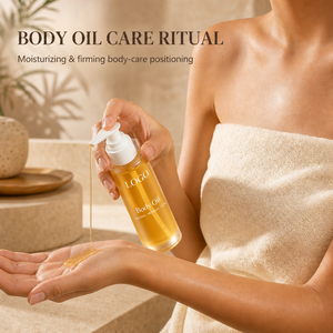 Aceite Corporal Botánico Natural HKH, Aceite Esencial Hidratante y Reafirmante para el Cuidado de la Piel, Marca Privada, Logotipo Personalizado, Fabricante OEM, Suministro al por Mayor - Product Image 2