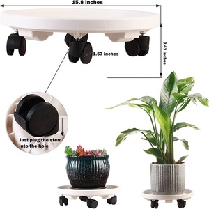 Impianto Caddy <span class=keywords><strong>con</strong></span> <span class=keywords><strong>ruote</strong></span> di rotolamento per carichi pesanti Stand di grandi piante carrello Dolly <span class=keywords><strong>con</strong></span> <span class=keywords><strong>ruote</strong></span> chiudibili a chiave - Product Image 4