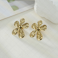 Boucles d'Oreilles Goutte d'Eau à Filetage Lisse en Acier Inoxydable Vintage Minimaliste Antirouille Accessoires Bijoux pour Femmes Élégants