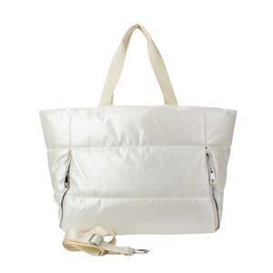 Sac bandoulière matelassé vintage grande capacité pour femme, motif bonbon, en nylon écologique et imperméable avec fermeture éclair - Product Image 6