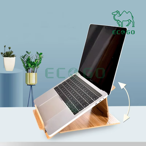 Xách Tay Gấp Tre Cơ Sở Bằng Gỗ Bằng Gỗ Hiển Thị Đứng Phổ Biến Gỗ Máy Tính Để Bàn Máy Tính Xách Tay Đứng - Product Image 3