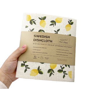 Torchons suédois réutilisables Écologique Compostable Éponge de nettoyage de cuisine <span class=keywords><strong>Forme</strong></span> carrée Serviettes <span class=keywords><strong>en</strong></span> <span class=keywords><strong>papier</strong></span> Remplacements - Product Image 2