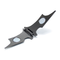 Kreatif Saku Stainless Steel Kelelawar Ramping Folder Kartu ID Uang Tunai Klip Pemegang Dompet Magnetik Pria Mewah Klip Uang Magnetik