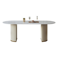 Table à manger moderne et simple, table à manger de luxe, chaises, table à manger rectangulaire avec 6 chaises