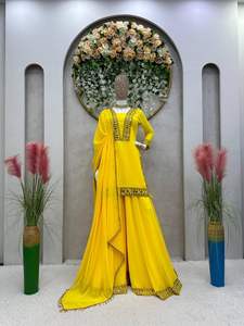 Impresión digital lehenga choli para damas navratri desgaste fabricante tasa Diseñador Partywear Foux gorgette Fabric Chaniya choli - Product Image 2