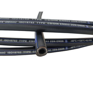 Superventas superficie lisa negro 3/4 pulgadas manguera de goma hidráulica presión <span class=keywords><strong>INTERFLEX</strong></span> marca Flexible - Product Image 1