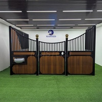 Europäischer Pferdestall-Stil: 12x12 Fuß Modulare Stahl-Pferdeboxen für Stall, Bauernhof und Pferdeunterstand