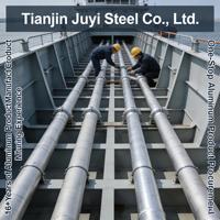 Tube en aluminium sans soudure ASTM B210 6063 T5 T6 rond, paroi mince de 3 mm, poli argenté, extrusion, anti-corrosion, construction extérieure