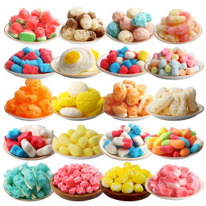 Venta directa de fábrica Halal, liofilización a granel, sabor a fruta dulce agria, gelatina, caramelos de goma, bombones, sabor surtido Liofilizado - Product Image 3