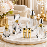 Brûleur d'encens en cristal transparent personnalisé avec logo, ornement imprimé en typographie pour la décoration intérieure