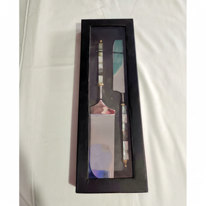 Porte-fourchette à manche bleu, élégant, en acier inoxydable, écologique, durable, ustensile professionnel de chef - Product Image 1