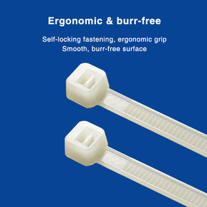 Abrazaderas de Cable de Nylon 66 Blancas Reutilizables KSS RRCV-100 de 2.5x103mm, 100 Unidades por Paquete, Proveedor de Taiwán, Certificadas - Product Image 4