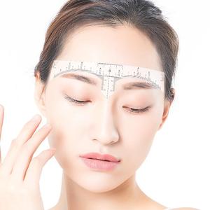 Règle de mesure pour <span class=keywords><strong>tatouage</strong></span> permanent des sourcils en plastique, autocollant enroulable, aide au <span class=keywords><strong>dessin</strong></span> pour débutants, usage commercial, 60g, logo personnalisé OEM - Product Image 1