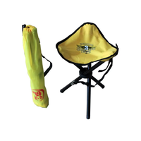 Tabourets de pêche pliants triangulaires à trois pieds, personnalisés, ultralégers, compacts, en acier, avec cadre en acier Oxford 600D, robustes, durables et écologiques